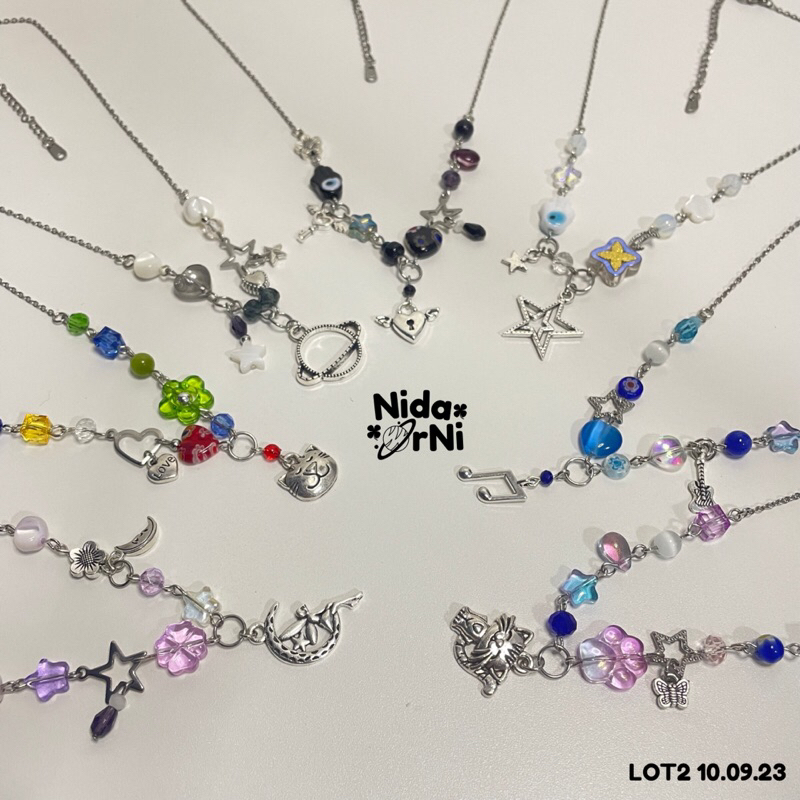 สร้อยคอลูกปัด สร้อยคอy2k coquette style