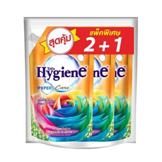 รีฟิลน้ำยาปรับผ้านุ่ม HYGIENE 490 มล. แฮปปี้ซันชายน์ 2แถม1