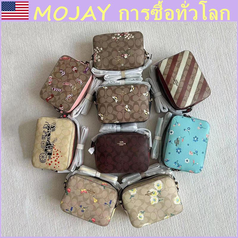 แท้ % /ปลอดภาษี COAC H กระเป๋าสะพายไหล่สตรี กระเป๋ากล้องแฟชั่นสุดคลาสสิก พร้อมสายสะพายยาว