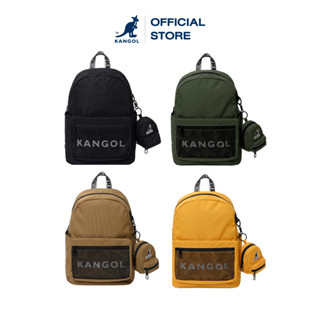 KANGOL Bag กระเป๋าเป้ backpack ผ้า canvas ใส่โน๊ตบุ๊คได้ สีดำ, น้ำตาล, เขียว, เหลือง 61251740