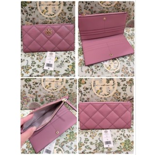 🌸🌷ถูกฝุดๆ #กระเป๋าสตางค์ ใบยาว Tory Burch #Willa Slim Envelope Wallet สี Pink Magnolia💓💓
