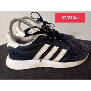 Adidas Size 37 ยาว 23 Cm  รองเท้ามือสอง  ผู้หญิง เท้าเล็ก แฟชั่น ลำลอง ทำงาน