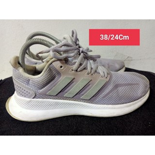 Adidas Size 37 ยาว 23 Cm  รองเท้ามือสอง  ผู้หญิง เท้าเล็ก แฟชั่น ลำลอง ทำงาน