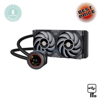 LIQUID COOLING THERMALTAKE TOUGHLIQUID ULTRA 240 RGB (CL-W322-PL12GM-A) ประกัน 6Y พัดลมและซิงค์ระบายความร้อน