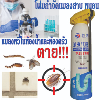 กำจัดแมลงสาบ แมลงหวี่ ในห้องน้ำ ROACH BAIT# DRAIN FLY KILLER# ROACH KILLER