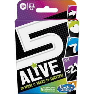 Hasbro Gaming 5 Alive Card Game, Fast-Paced Kids Game, Easy to Learn, Fun Family Game Card Game for 2 to 6 Players