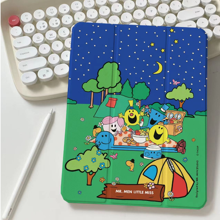 💫พร้อมส่ง💫เคสไอแพด Air4/5/6 Gen8/9 pro11 2024 starry sky MR.MEN&LITTLE.MISS ช่องใส่ปากกา Gen11 Air7