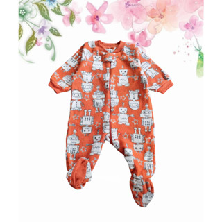 Romper suit รอมเปอร์ บอดี้สูทคลุมเท้า 3-6 เดือน