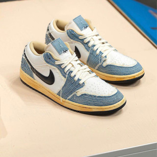 (พร้อมส่ง) Nike Air Jordan 1 Low "Sashiko Denim" (แท้100%)