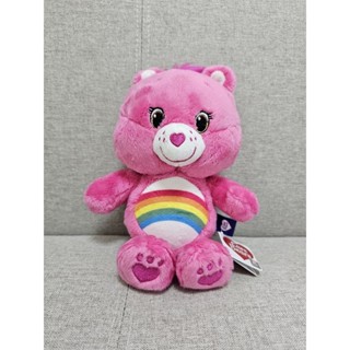 ของแท้ 💯 care bear ลิขสิทธิ์ตู้คีบ สีชมพูเข้มป้ายห้อย ขนาด 10 นิ้ว