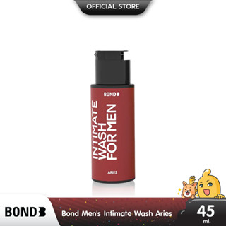 Bond Mens Intimate Wash Aries สูตรอุ่น กลิ่นหอม ล้างทำความสะอาดน้องชาย ขนาด 45 ml. (1 ขวด)