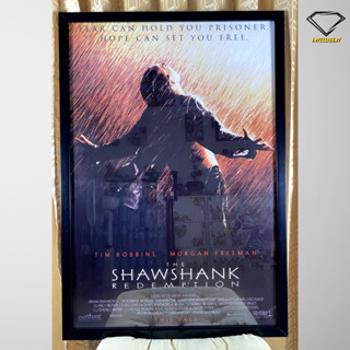 💎Intelligent | กรอบรูปพร้อมโปสเตอร์ Shawshank | x 1 กรอบ ตกแต่งบ้าน กรอบโปสเตอร์ กรอบรูปพร้อมกระจก ชอว์แชงค์