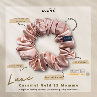 AVANA Luxe Mulberry Silk Scrunchies 22 Momme  ยางรัดผมผ้าไหมถนอมเส้นผม