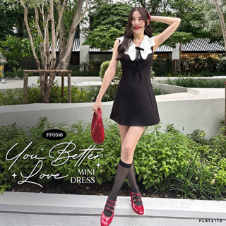 FLAT2112 FF0516 : YOU BETTER LOVE MINI DRESS