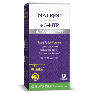 [ถามก่อนสั่ง] 5-HTP TRIPLE ACTION FORMULA TIME RELEASE 60 BI-LAYER TABLETS