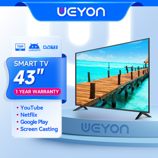 WEYON TV 43 inch Smart TV LED Android TV 1-year warranty Wifi/Youtube/Netflix, 1+8G