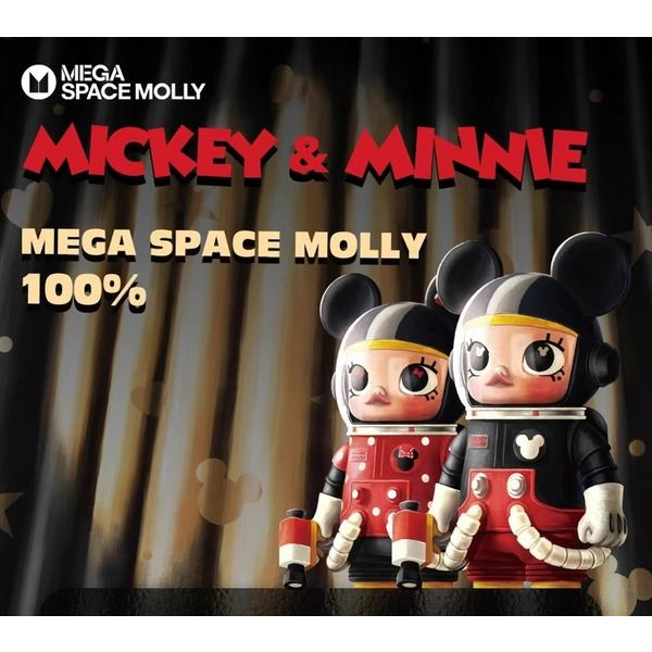 พร้อมส่ง Mega Space Molly 100% Mickey & Minnie