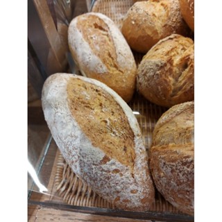 ขนมปังซาวโดวหลากรส  sourdough seasame, rye, multigrains#มายช้อยส์ ขนมปังTops **ราคา/1ชิ้น**ส่งฟรี