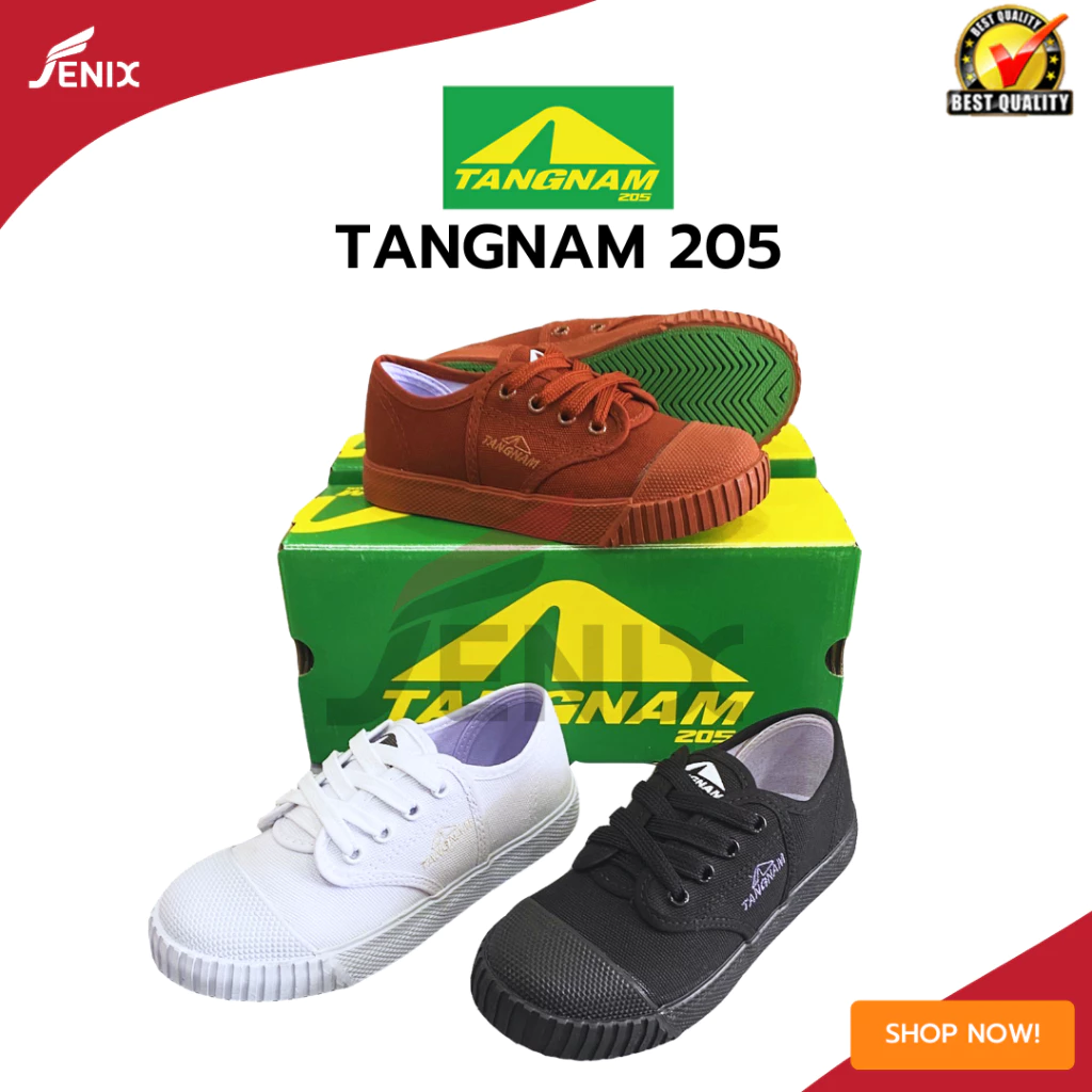 รองเท้าผ้าใบนักเรียน ตังนํ้า TN205 ราคาถูกมีไซส์ 27-45 รองเท้าผ้าใบนักเรียน