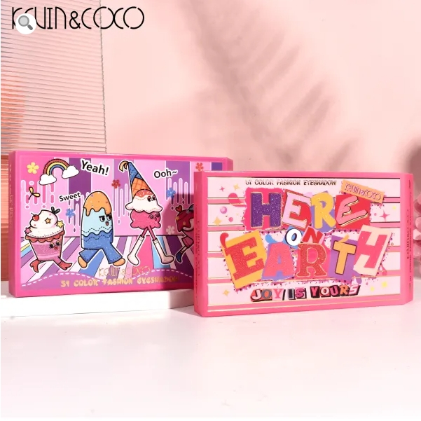 Kevin & Coco Here on Earth Joy Is Yours 51 colors Fashion Eyeshadow อายแชโดว์ 51 เฉดสี KC223243