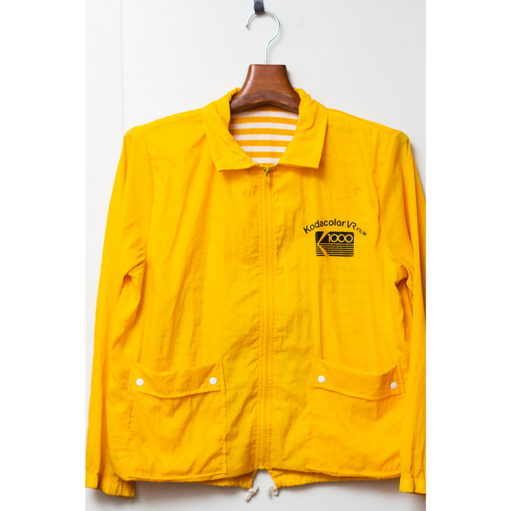 เสื้อกันลม Kodak เเท้ปี1980s Kodak VR 1000 japan yellow jacket kodak film