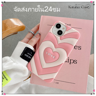 🎐จัดส่งภายใน24ชม🎐เคส for iPhone 11 14 Pro Max Case for iPhone 12 13 ป้องกันการตก การป้องกัน รูปหัวใจ สาวน่ารักหัวใจ