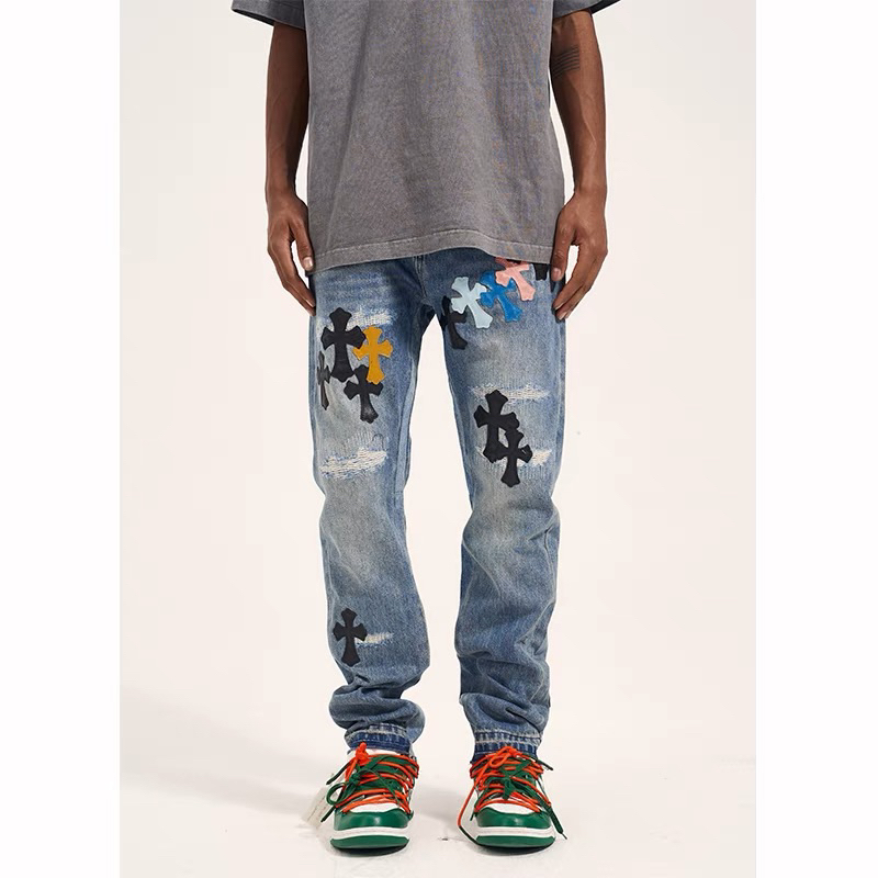 [ส่งด่วน ] Somethingstreet : Multi cross patch jeans