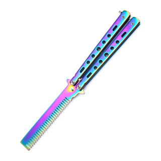 Balisong มีดบาลิซอง หวีพับ หวีควง มีดซ้อม พับกลางแจ้งแบบพกพา  มีพร้อมส่ง