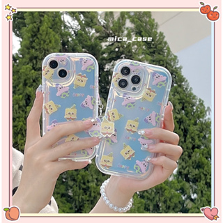 🐱‍🐉จัดส่งภายใน 24 ชม🌹 เคสไอโฟน 11 12 13 14 Pro Max สพันจ์บ็อบ ความนิยม น่ารัก การ์ตูน แฟชั่น Case for iPhone ผลิตภัณฑ์ร้