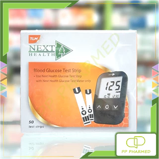 Next health แผ่นตรวจน้ำตาล Exp9/27 Blood Glucose Test Strip กล่อง50แผ่น