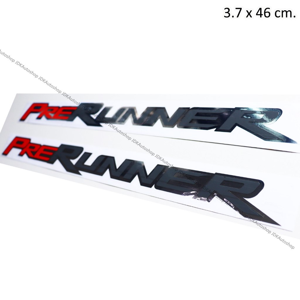 1 คู่ sticker สติ๊กเกอร์ PRE RUNNER พรีรันเนอร์ สำหรับติดข้างรถ TOYOTA ...