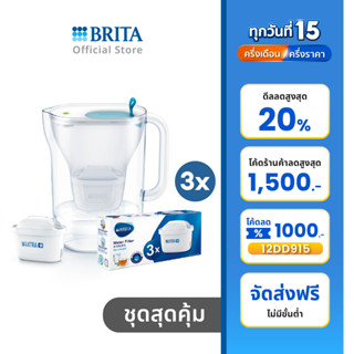 BRITA เหยือกกรองน้ำ รุ่น Style 2.4L สีน้ำเงิน