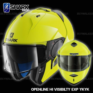 หมวกกันน็อค SHARK รุ่น OPENLINE HI VISIBILTY EXP YKY (GLOSSY)