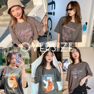 เสื้อยืดoversize ผ้าcotton100% (pre-order)