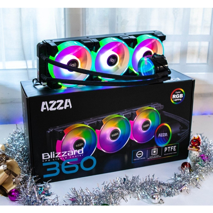 AZZA GALEFORCE ARGB CPU Liquid Cooler LCAZ-240C/360C-ARGB สินค้ารับประกัน 1 ปี