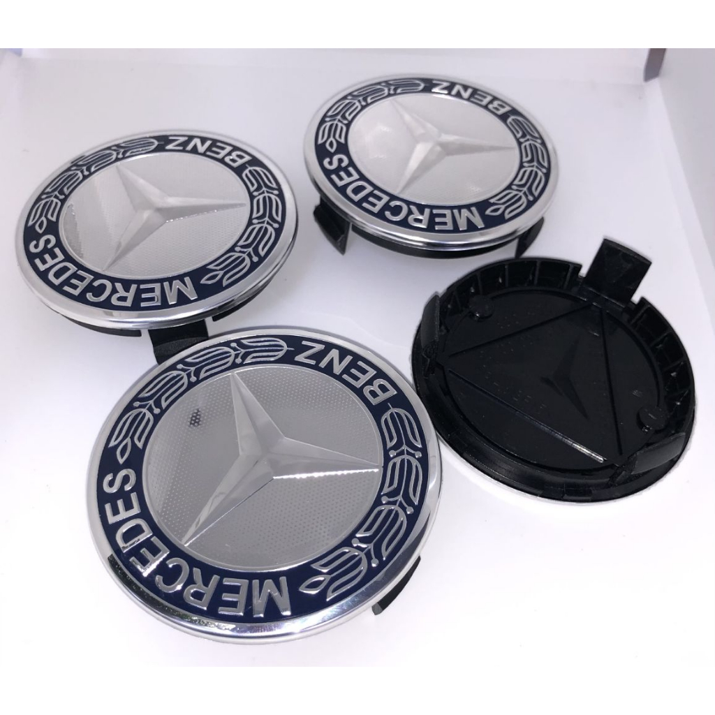 NEWส่งจากไทย พร้อมส่ง4 ฝา ฝาครอบดุมล้อ Mercedes Benz เบนซ์ AMG ฝาครอบล้อ ดุม ดุมรถ ดุมล้อ ดุมแม็ก ฝาล้อ ฝาแม็ก ช่อมะกอก