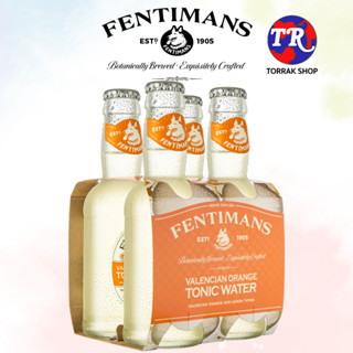 (Pack 4) Fentimans Valencian Orange Tonic Water เฟนติแมนส์ วาเลนเซียน ออเร้นจ์ โทนิค วอเตอร์ 200 ml