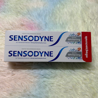 SENSODYNE GENTLE WHITENING ยาสีฟันเซ็นโซดายน์ สูตรเจนเทินไวท์เทนนิ่ง ช่วยลดอาการเสียวฟัน ขนาด 2x160 กรัม