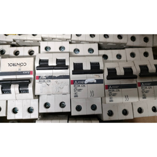 MITSUBISHI Miniature Circuit Breaker มิซซูบิชิ BH-D6 C6 C10 2Pole 10A 16A 20A ABB HACO cb สินค้ามือสอง