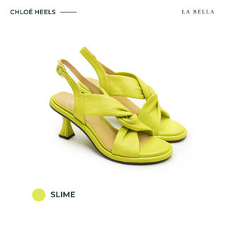 LA BELLA รุ่น CHLOÉ HEELS - SLIME