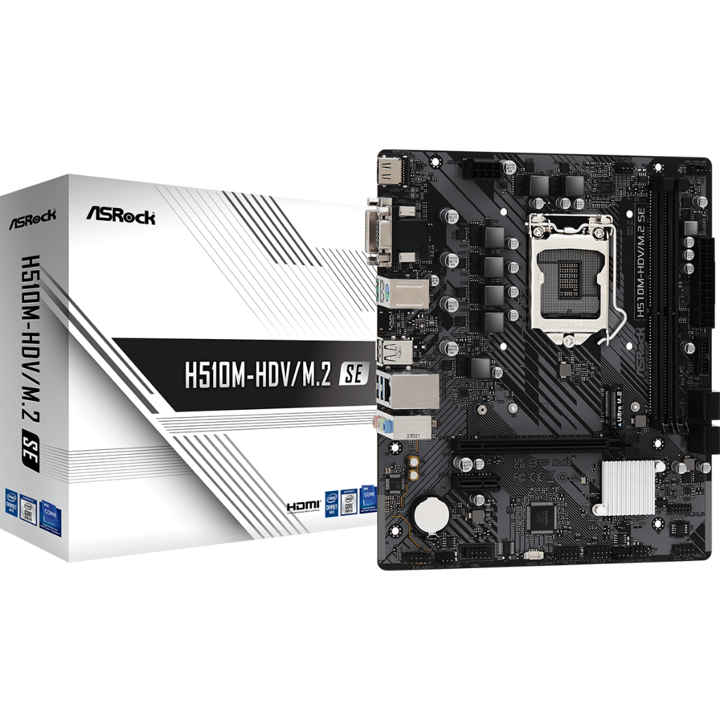 MAINBOARD (เมนบอร์ด)  ASROCK H510M-HDV/M.2 SE LGA1200 DDR4 Micro ATX