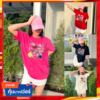 เสื้อ Oversize Sesame Street ผ้า cotton 100% มี 2 ไซส์ by it’ my day L019