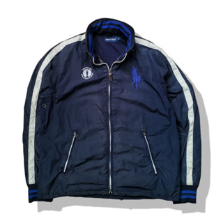 Polo Golf Ralph Lauren Navy Blue Hooded Jacket รอบอก 48”