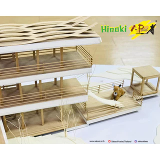 i-Paint (ไอเพ้นท์) ไม้โมเดล ชนิดเหลี่ยม HINOKI รหัส HS9