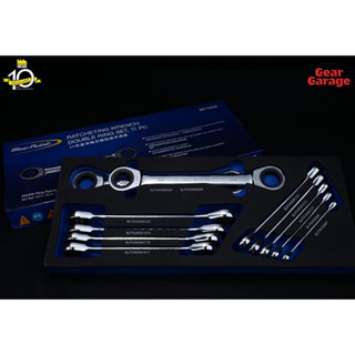 ชุดถาดโฟม ประเเจเเหวนฟรีด้ามตรง BLUE-POINT NO.BPS25A Single Direction Ratcheting Double Ring Wrench Set