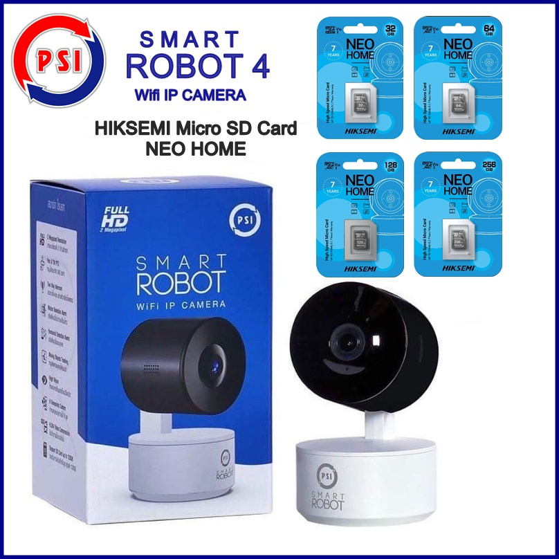 กล้อง PSI ROBOT4+HIKSEMI Micro SD Card NEO HOME (เมมโมรี่การ์ด)