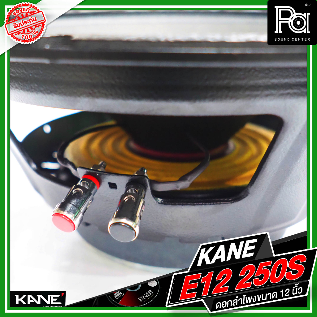 KANE E12 250S ดอกลำโพงขนาด 12 นิ้ว 250Q กำลังขับ 500 วัตต์ 8 โอม วอยซ์ขนาด 2.3 นิ้ว ลำโพง คาเนะ