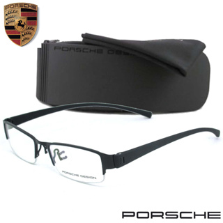 Porsche แว่นตา รุ่น P 9022 C-1 สีดำ กรอบเซาะร่อง ขาข้อต่อ วัสดุ สแตนเลส สตีล (สำหรับตัดเลนส์) กรอบแว่นตา Eyeglasses