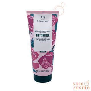 The Body Shop Body Lotion To Milk British Rose 200ml.