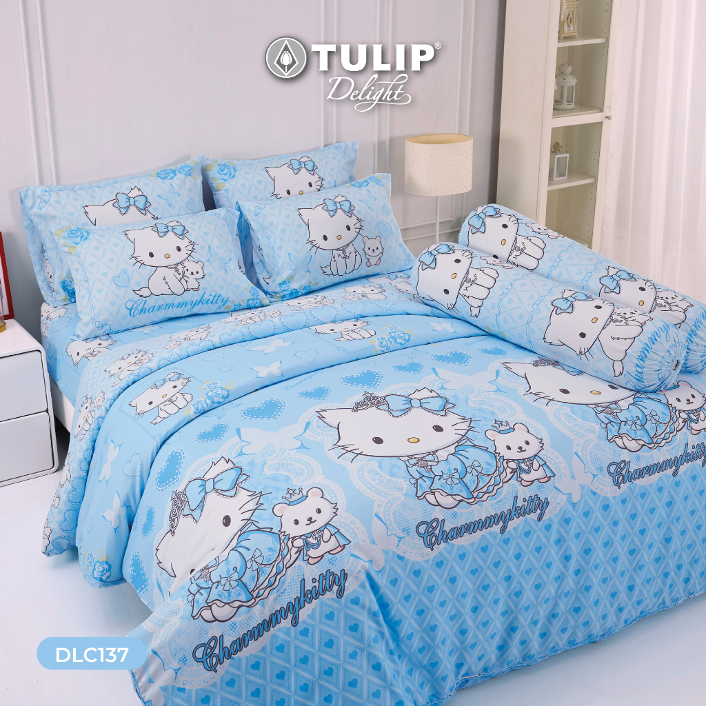 [NEW] TULIP Charmmy Kitty ชุดเครื่องนอน ผ้าปูที่นอน ผ้าห่มนวม รุ่น TULIP Delight ลิขสิทธิ์แท้ Sanrio DLC137 ลายการ์ตูน